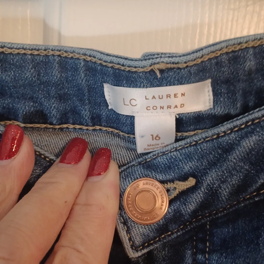 LC Lauren Conrad Skinny Ankle Jeans Sz 16